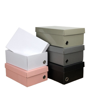 صندوق أحذية فاخر من الشركة المصنعة صديق للبيئة وقابل لإعادة التدوير صندوق أحذية رياضية ورقي مضلع بشعار مخصص - Product Image 4