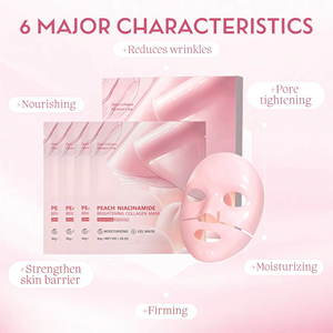 Mascarilla Facial Transparente Reafirmante e Hidratante con Colágeno, Niacinamida, Centella Asiática, Ácido Hialurónico y Vitamina C para Piel Grasa/Seca - Product Image 3