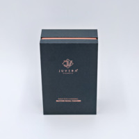 Boîte cadeau de luxe en papier texturé spécial, film doux au toucher, insert en EVA, couvercle et base pour produits de beauté et soins de la peau