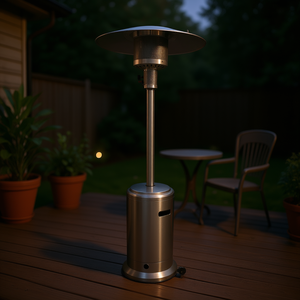 Chauffe-terrasse extérieur Db 46000 Btu au propane, en acier inoxydable, forme champignon, pour jardin, terrasse et cour arrière - Product Image 2