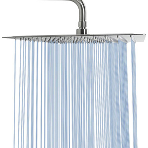 <b>Square</b> Overhead <b>Shower</b> <b>Head</b> 8 10 12 16 Inch Stainless Steel Top Spray Bathroom Rain <b>Shower</b> <b>Head</b> Hanging Installation - Product Image 4