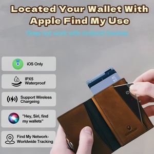 เครื่องติดตามกระเป๋าสตางค์ GPS ที่รองรับ Find My Device ได้รับการรับรอง MFi พร้อมรีโมทคอนโทรลสำหรับอุปกรณ์ IOS - ระบบติดตามตำแหน่งแบบเรียลไทม์ - Product Image 2