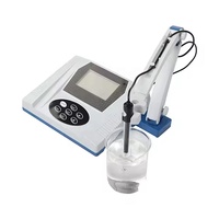 Conductimètre numérique d'établi de laboratoire avec écran LCD 50 ensembles de stockage de données Testeur de conductivité étanche