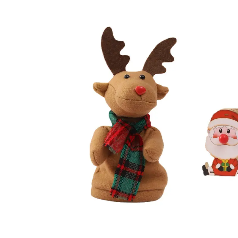 New Christmas Rotating Dancing Deer Electric Music Santa Claus Doll Christmas Gift Decoration