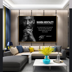 Affiche murale inspirante de Kobe, joueur de basket-ball, toile peinte à l'huile, décoration intérieure pour <span class=keywords><strong>chambre</strong></span> et salon - Product Image 4