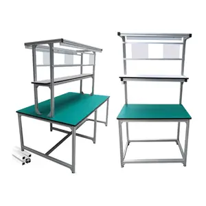 LANGLE Alta qualidade fábrica fornecimento alumínio Modular Industrial Workbench trabalho mesa trabalho estação