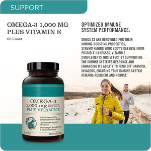 Aceite de pescado de Alaska Omega 3Softgels, DHA EPA con vitamina E, salud del corazón, función cerebral y soporte de Movilidad Articular - Product Image 2