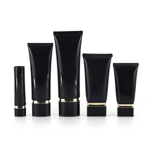 New Style PE Squeeze Cosmetic Package Lotion Facial Cleanser Tube with screw cover 30ml 50ml 60ml 120ml