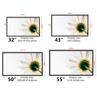 Küçük lcd reklam ekranı 21.5 inç ad oynatıcı otobüs taksi için Android OS araba reklam ekranı oyuncu dokunmatik ekranı monitör