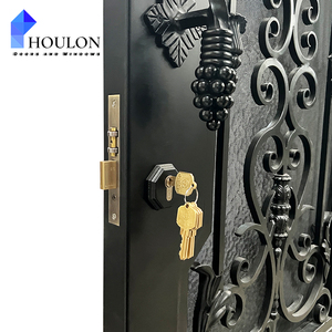 Centros de Retiro de Bienestar, Puerta de Hierro Forjado, Puerta de Entrada Tranquila Inspirada en el Zen - Product Image 6