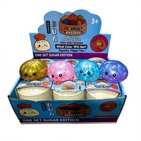 Jouet anti-stress Squishy Fidget Mystery Bun à paillettes dorées pour cadeau et divertissement