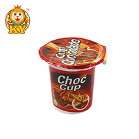 Vente en gros Tasse à chocolat pour collation sucrée personnalisée avec barre bâton de biscuit
