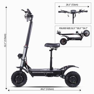 FREEBOY สกู๊ตเตอร์ไฟฟ้าแบบพับได้ รุ่น J-30MAX ยางสุญญากาศ ขับเคลื่อนสองมอเตอร์ ทรงพลัง สำหรับขับขี่ออฟโรด ขนาด 11 นิ้ว ขายดี - Product Image 3