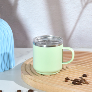 5oz Stainless Steel inner plastic outer Coffee Mug mini shot <strong>glass</strong> with handle lid kids cup customize logo - Product Image 6