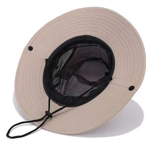 Sombrero de Pescador de Lona a Rayas Personalizado para Verano, Unisex, Protección Solar Informal, 100% Poliéster, para Senderismo, Camping, Pesca y Viajes - Product Image 4