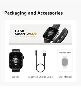 Reloj Inteligente Genuino Max <span class=keywords><strong>GTS8</strong></span> 2025 para Hombre y Mujer, Smartwatch Hombre, Reloj Inteligente Impermeable con Pantalla AMOLED y Bluetooth - Product Image 5