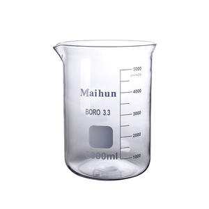 ग्लास बेकर 250 मिलीलीटर ग्लास मापने वाले कप लैब बेकर रासायनिक प्रयोग उच्च बोरोसिलिकेट बेकर - Product Image 1