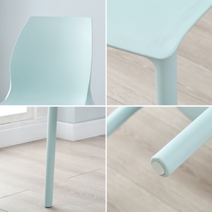 Silla <span class=keywords><strong>de</strong></span> <span class=keywords><strong>Comedor</strong></span> <span class=keywords><strong>de</strong></span> Plástico Moderna, Minimalista y Económica, Estilo Nórdico, con Respaldo, para Uso <span class=keywords><strong>en</strong></span> Hoteles y Centros Comerciales, Interior y Exterior, Apilable, <span class=keywords><strong>de</strong></span> PP - Product Image 4