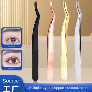 Factory Outlet Goose Head Clip <span class=keywords><strong>Pinzas</strong></span> <span class=keywords><strong>para</strong></span> pestañas Rizador de pestañas postizas de acero inoxidable curvo grande - Product Image 3