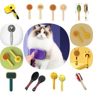 Spazzole per capelli retrattili spazzola per massaggio da bagno per animali domestici cucciolo cane gatto pettini per la pulizia in plastica rimuove efficacemente i peli galleggianti - Product Image 2