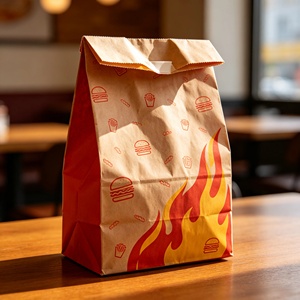 Bolsa de Papel Kraft Marrón Ecológica para Snacks con Cierre Autoadhesivo, Logotipo Personalizado, Desechable - Product Image 3