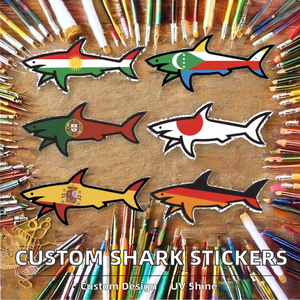 Autocollant en vinyle Omerta Shark, imprimé animal personnalisé, autocollant décoratif auto-adhésif, finition brillante - Product Image 6