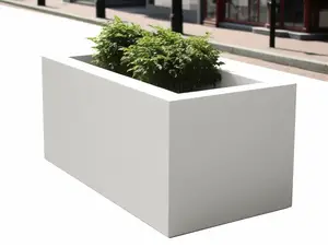 GRC Cement Rectangular Planter Box For Gardening