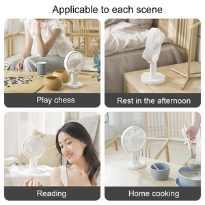 스탠드가 있는 테이블 팬 초저소음 휴대용 데스크탑 팬 내장 배터리 타입-C 충전식 팬 고품질 - Product Image 5