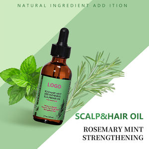 Rosemary Mint Hair Care Set Wholesale Private Label 100% Natural Herbal Rosemary Mint Biotin Scalp Care Hair Growth <strong>Oil</strong> - Product Image 2