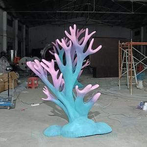 Acquario marino vita corallo scultura in fibra di vetro personalizzazione installazione fisica - Product Image 1