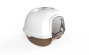 Produit propre de luxe pour animaux de compagnie Litière pour chat Scoop Approvisionnement d'usine Hayon Toilettes fermées Litière pour chat - Product Image 5