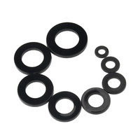 Noir/Blanc Nylon M6 X 25mm X 1mm M2 M3 M4 M5-M20 Rondelle Plate En Plastique Plaine Entretoise Joint O Rondelle pour Vis