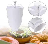 Molde manual de rosquinha, fabricante de massa de plástico, artefato, mini, utensílios de cozinha, confeitaria