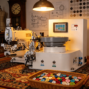 Máquina Industrial Profesional para Coser Botones BY-1377, Programable, de Alta Velocidad, Puntada de Seguridad, Automática, de Una Sola Aguja - Product Image 1