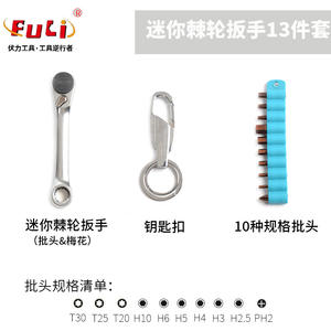 Clé à cliquet universelle pour vélo de route, outil porte-clés léger en acier au chrome-vanadium - Product Image 4