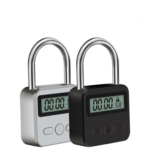 YH2171 Display USB Rechargeable Metal Multi-Purpose Safe Digital Time Release Game Delay Lock Time Timer Padlock