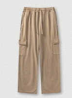 YKH 358GSM Lavado ácido Pantalones de chándal de gran tamaño de peso pesado Tela de algodón Ropa de calle Pantalones de hombre de alta calidad con logotipo propio personalizado