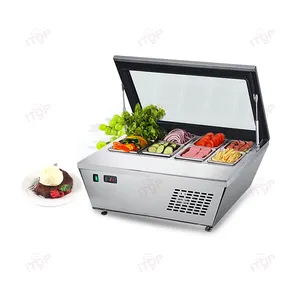 Vendita calda Mini 110/220v Gelato vetrina/Gelato per immersione con congelatore