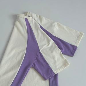 T-shirt imprimé à l'écran pour homme en gros, t-shirt surdimensionné pour homme, manches courtes, t-shirts à blocs de couleur, fabricants de t-shirts pour hommes - Product Image 3