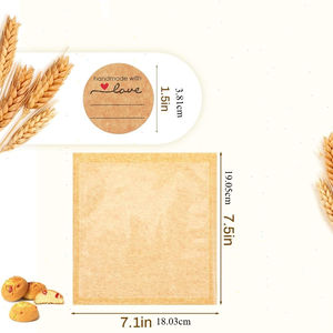 Bolsas de Papel Kraft para Empacar Galletas, Donas y Sándwiches, con Ventana Transparente y Resistentes al Calor, para Panadería - Product Image 3