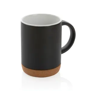 Tazza in ceramica con base in sughero, merchandising personalizzato - Product Image 1