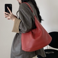 Bolsas Feminina rétro grande capacité sacs fourre-tout haute qualité en cuir véritable sous les bras sacs minimaliste femmes Hobo sac à bandoulière