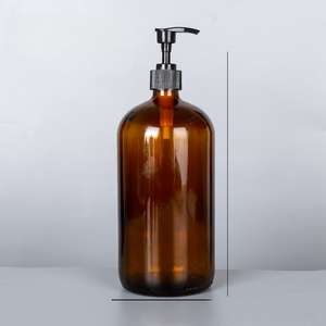 Muestra gratis 1000ml ámbar marrón Boston redondo botella <span class=keywords><strong>de</strong></span> spray <span class=keywords><strong>de</strong></span> vidrio <span class=keywords><strong>de</strong></span> <span class=keywords><strong>aceite</strong></span> <span class=keywords><strong>de</strong></span> <span class=keywords><strong>oliva</strong></span> con varias tapas - Product Image 3