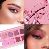 Fabricants de cosmétiques, maquillage en marque privée, OEM, vente en gros, fard à paupières rose, fard à paupières hautement pigmenté, palette de fards à paupières