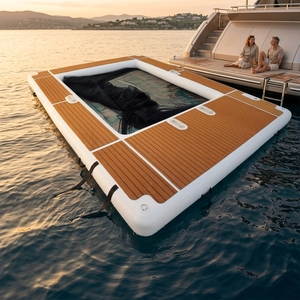 Dock flottant gonflable haut de gamme DWF pour yacht, avec zone de <span class=keywords><strong>piscine</strong></span> centrale anti-méduse intégrée - Product Image 2