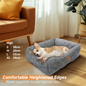 Nobleza XL letto per cani morbido soffice letto per animali in peluche con fondo antiscivolo materiale PP modello solido per dormire comodamente - Product Image 2