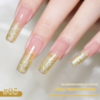 Vernis à ongles UV XEIJAYI, style étoile blanche argentée populaire, effet diamant brisé, pour salon de manucure, avec paillettes, emballage en bouteille