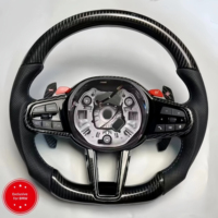 Volant en fibre de carbone compatible avec BMW CS M3 M4 M5 M6 X3 X4 X5 X6 X7 X8 G01 G12 G20 G29 G30 G35 G37 G80 G82 M340i