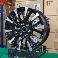 Jantes en alliage X-RIMS de haute qualité, 18 pouces, 6x130, face usinée noire, jantes SUV