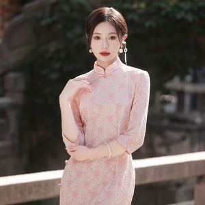 Nuevo producto retro estilo joven chica fresca más tamaño cheongsam vestido moderno mujeres niñas estudiante temperamento mejorado <span class=keywords><strong>Qi</strong></span> <span class=keywords><strong>PAO</strong></span> - Product Image 4